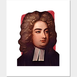 Irish Writer Jonathan Swift illustration Posters and Art